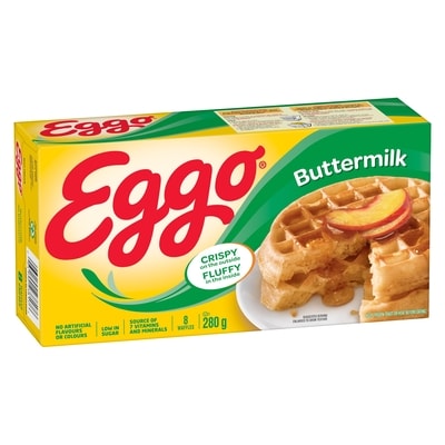 Kellogg’s Gaufres, au babeurre, 280 g, 1,60 $/100g