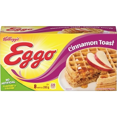 Kelloggs Eggo Cinnamon Toast Waffles, 8 waffles 280 g, $1.53/100g