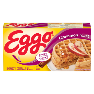 Kelloggs Eggo Cinnamon Toast Waffles, 8 waffles 280 g, $1.25/100g