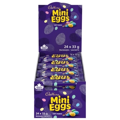 Cadbury Mini Eggs Chocolatey Candy Eggs 24x33.0 g, $3.91/100g