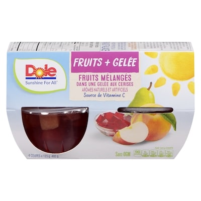 Dole Fruits mélangés dans une gelée aux cerises 4x123.0 g, 0,66 $/100g