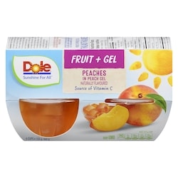 Dole Parfait Fruit in Peach Gel, Peach 4x123.0 g, $0.81/100g