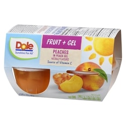 Dole Parfait Fruit in Peach Gel, Peach - 4x123.0 g | Your
