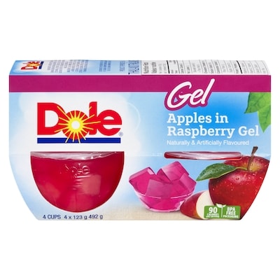 Dole Parfait Apples in Raspberry Gel 4x123.0 g, $0.87/100g