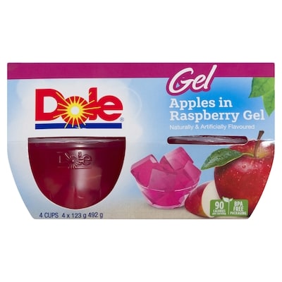 Parfait Apples in Raspberry Gel