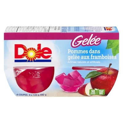 Dole Pommes dans de la gelée aux framboises 4x123.0 g, 0,87 $/100g