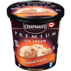 Chapmans Premium Caramel Praline Ice Cream 2 l, $0.25/100ml