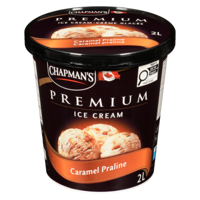 Chapmans Premium Caramel Praline Ice Cream 2 l, $0.33/100ml