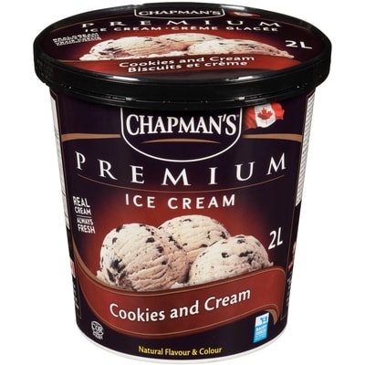 Chapmans Premium Cookies & Cream Ice Cream 2 l, $0.35/100ml