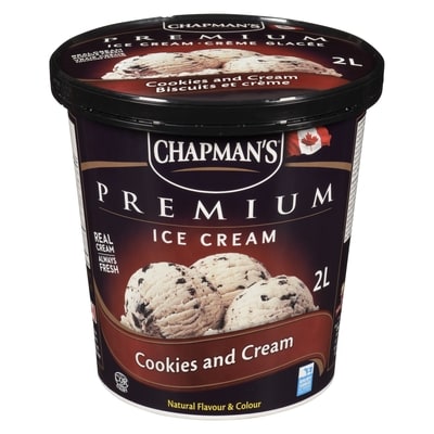 Chapmans Premium Cookies & Cream Ice Cream 2 l, $0.33/100ml