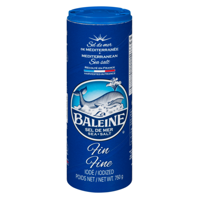 La Baleine Sea Salt, Fine Crystal 750 g, $1.07/100g