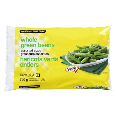 No Name Whole Green Beans 750 g, $0.47/100g