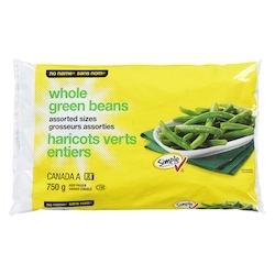 Sans Nom Haricots verts entiers 750 g, 0,40 $/100g