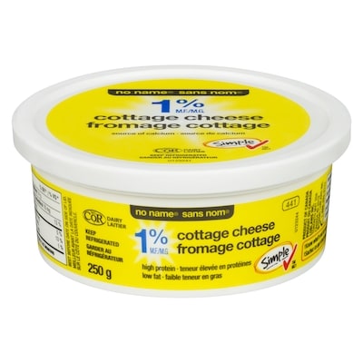 No Name Light Cottage Cheese 250 g, $1.20/100g