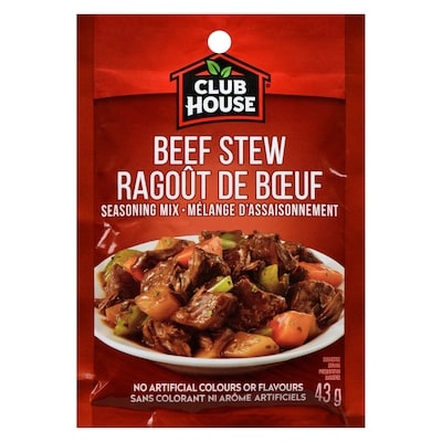Club House Mélange D'Assaisonnement Ragoût De Boeuf 43 g, 5,33 $/100g
