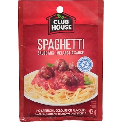 Club House Spaghetti, Gluten-Free Sauce Mix 43 g, $5.79/100g