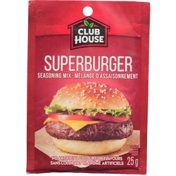 Club House Mélange D'Assaisonnement Pour Super Burger 25 g, 9,16 $/100g