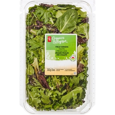 PC Organics Field Greens Salad Mix 312 g, $2.56/100g