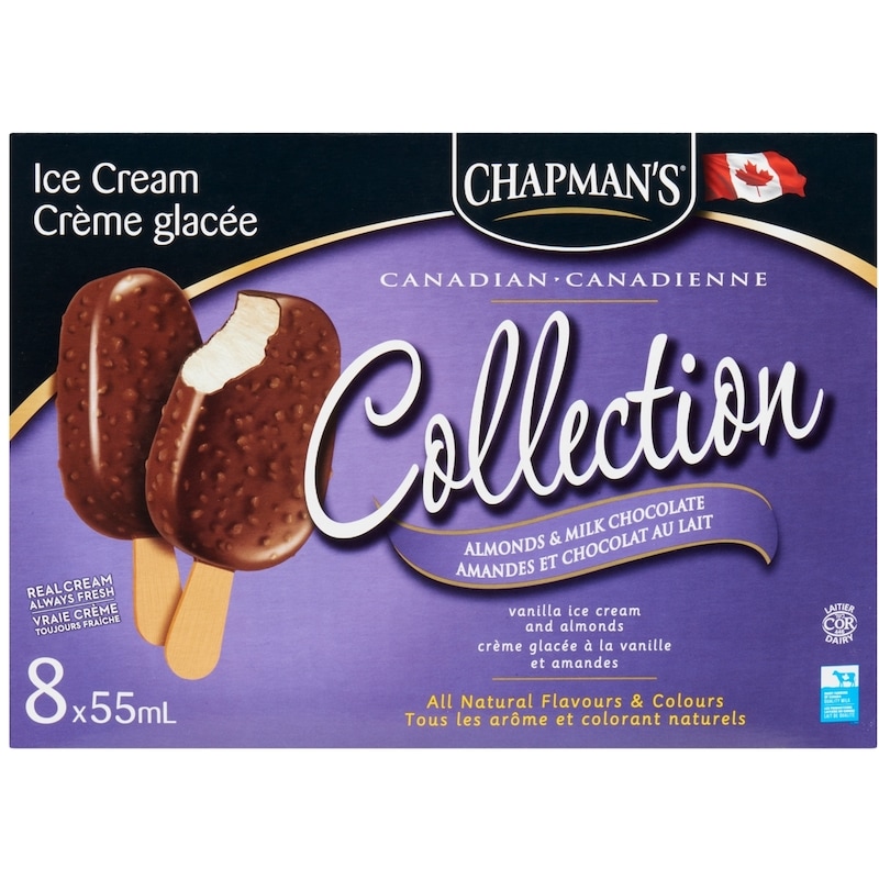 Canadian Collection Almonds & Milk Chocolate Ice Cream Bar 