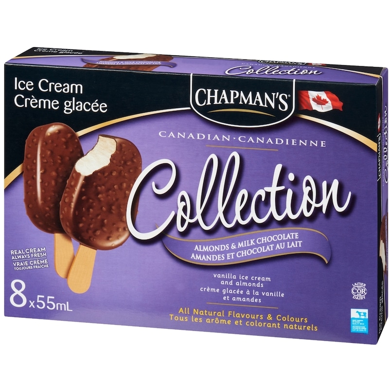 Canadian Collection Almonds & Milk Chocolate Ice Cream Bar 