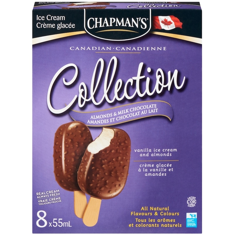 Canadian Collection Almonds & Milk Chocolate Ice Cream Bar 
