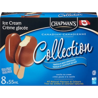 Chapmans Canadian Collection Vanilla & Milk Chocolate Ice Cream Bar 8x55.0 ml, $1.59/100ml