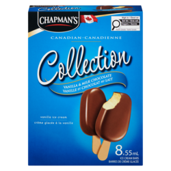 Chapmans Canadian Collection Vanilla & Milk Chocolate Ice Cream Bar 8x55.0 ml, $0.91/100ml