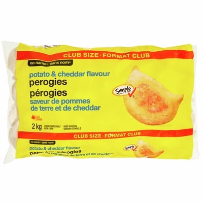No Name Potato and Cheddar Perogies, Club Size 2 kg, $0.25/100g