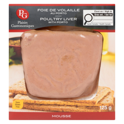 Plaisirs Gastronomiques Poultry Liver Mousse with Porto 125 g, $5.03/100g