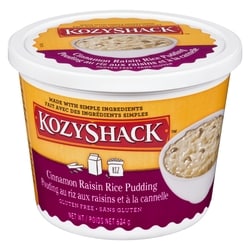 Kozy Shack Rice Pudding, Cinnamon Raisin 624 g, $0.72/100g