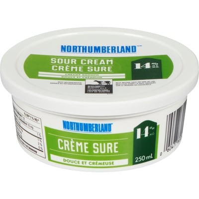 Northumberland Crème sure 14% 250 ml, 1,80 $/100ml