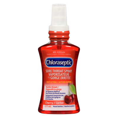 Chloraseptic Sore Throat Spray, Cherry 177 ml, $7.34/100ml