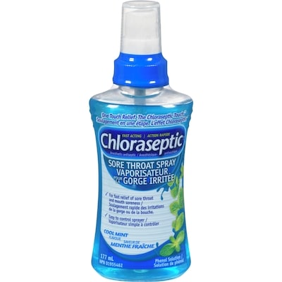 Chloraseptic Vaporisateur pour la gorge à saveur de menthe fraîche 177 ml, 6,60 $/100ml