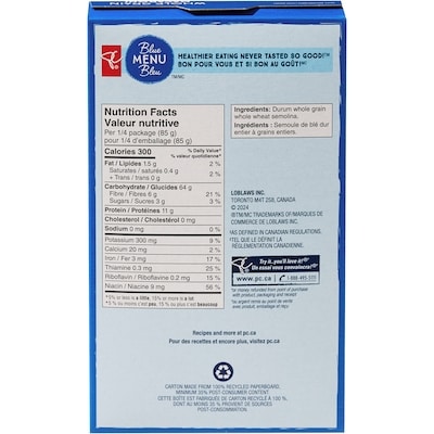 Blue Menu Whole Grain Macaroni