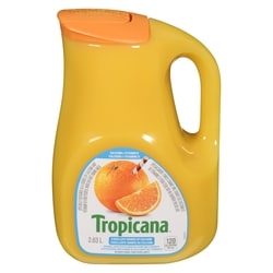 Tropicana Pulp Free Orange Juice, Calcium & Vitamin D Added 2.63 l, $0.34/100ml