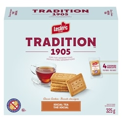 Leclerc Biscuits Social Tea 325 g, 1,38 $/100g