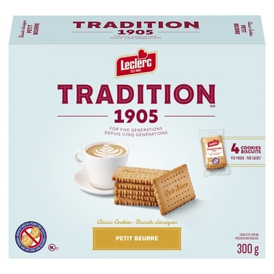 Leclerc Tradition 1905 Petit Beurre 300 g, $1.50/100g