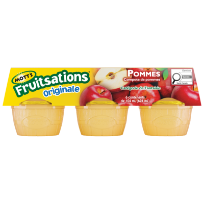 Mott’s Fruitsations, original aux pommes 104 ml, 3,37 $/100ml