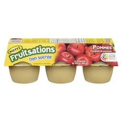 Mott’s Fruitsations Compote de pommes non sucrées 104 ml, 3,13 $/100ml