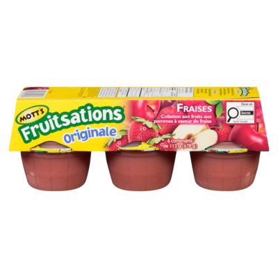 Mott’s Fruitsations fraises et pommes 113 g, 3,97 $/100g