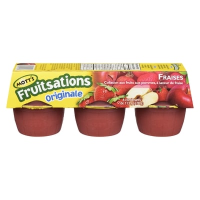 Mott’s Fruitsations fraises et pommes 113 g, 2,65 $/100g