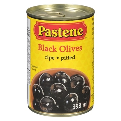 Pastene Pitted Olives 398 ml, $0.95/100ml