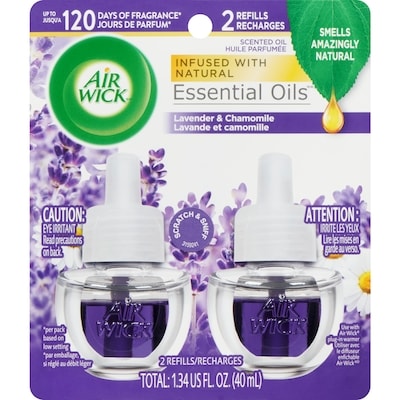 Air Wick Plug-in Air Freshener, Scented Oil Refills, Lavender & Chamomile, 2 Refills 2x21.0 ml, $23.81/100ml