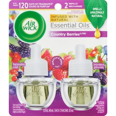 Air Wick Plug-in Air Freshener, Scented Oil, Country Berries, 2 Refills 2x21.0 ml, $23.81/100ml