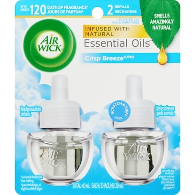 Air Wick Plug-in Air Freshener Scented Oil, Crisp Breeze, 2 Refills 2x21.0 ml, $23.81/100ml