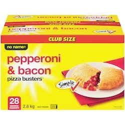 No Name Pepperoni & Bacon Pizza Busters, Club Size 2.8 kg, $0.80/100g