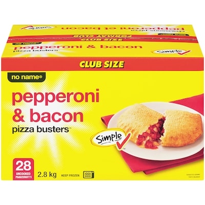 No Name Pepperoni & Bacon Pizza Busters, Club Size 2.8 kg, $0.80/100g