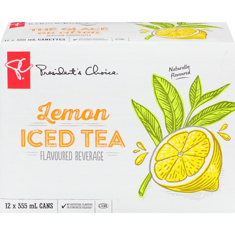 President's Choice Lemon Iced Tea Naturally Flavoured - 12x355.0