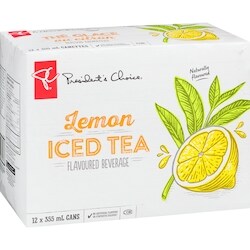President's Choice Lemon Iced Tea Flavoured Beverage 12 Pack President's Choice Lemon Iced Tea Flavoured Beverage 12 Pack