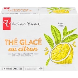 le Choix du Président thé glacé au citron avec arôme naturel 12x355.0 ml, 0,15 $/100ml